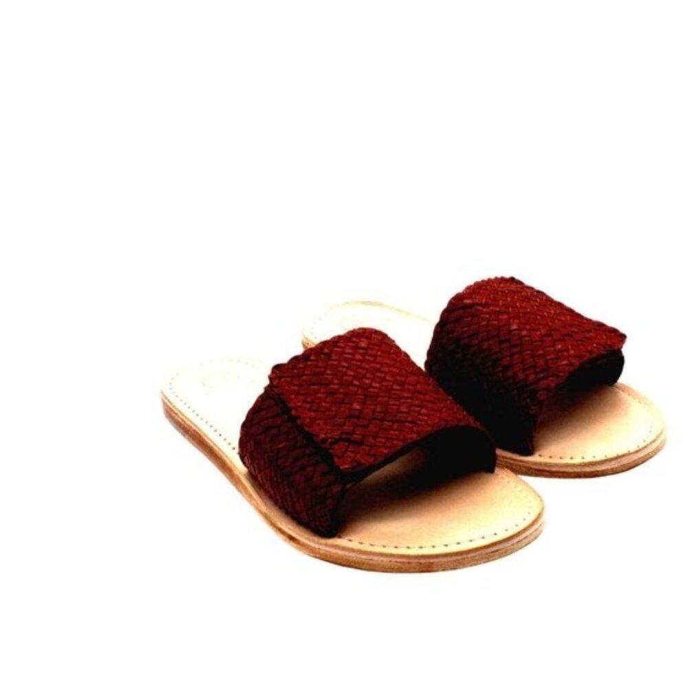 N.y.l.a Brown Slide Sandals